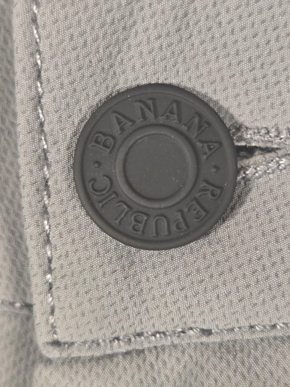 Banana Republic Men's Flat Front Slim Fit Pants With Stretch Wicking Gray (T637)